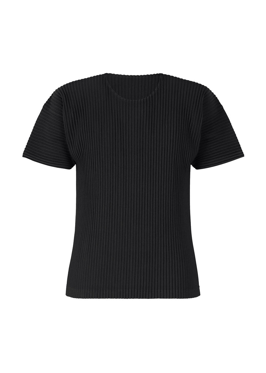 PLEATS PLEASE ISSEY MIYAKE - Basics round neck pleats knitted T-shirt