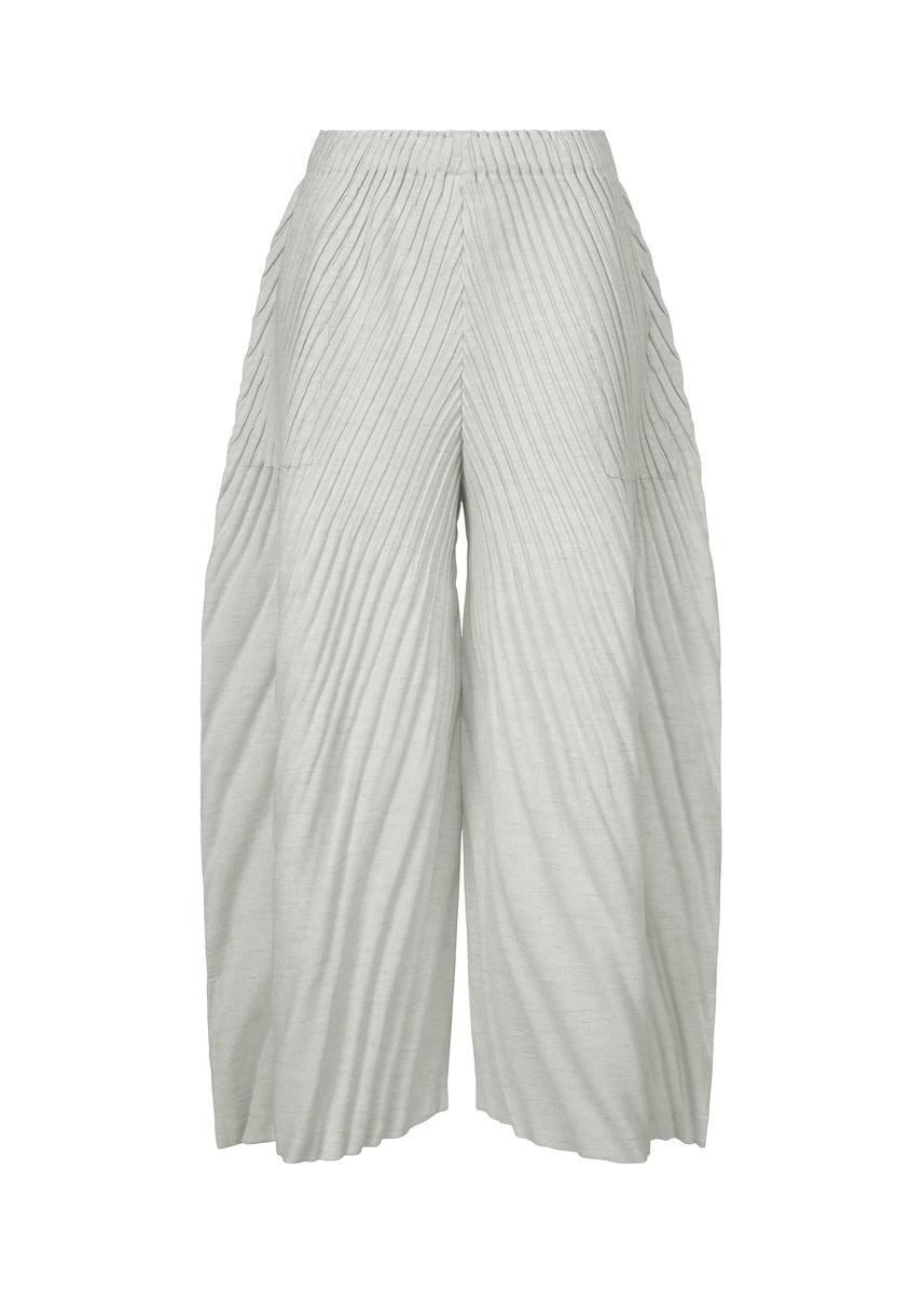LINEN LIKE PLEATS PANTS | The official ISSEY MIYAKE ONLINE STORE 