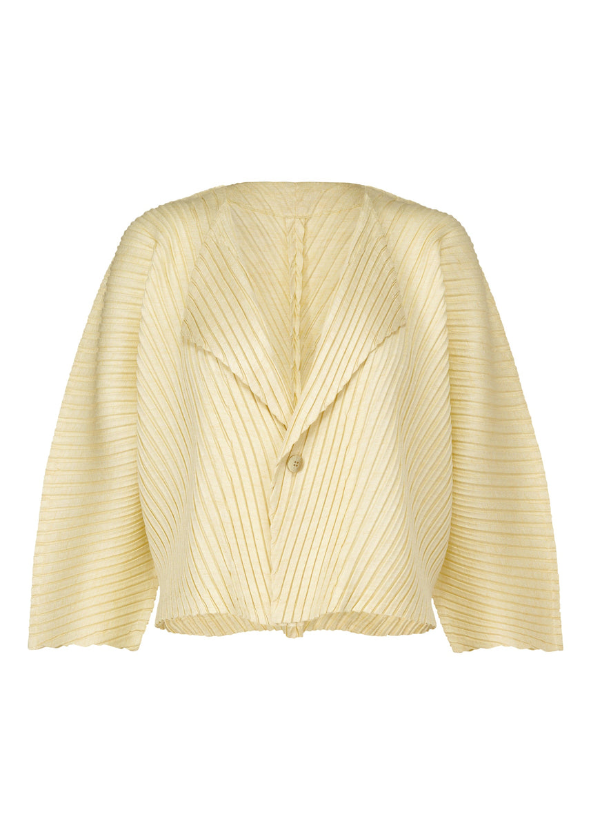 LINEN LIKE PLEATS CARDIGAN | The official ISSEY MIYAKE ONLINE 
