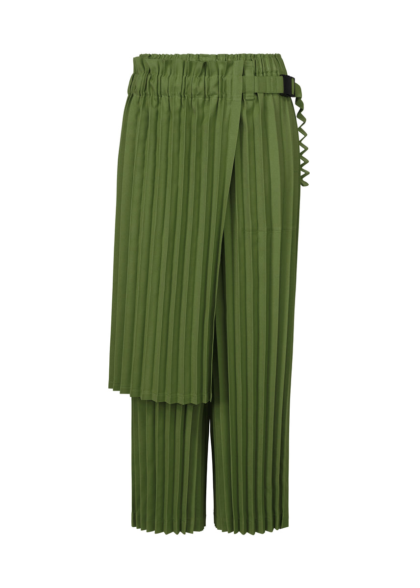 COLOR PLEATS BOTTOM 2 PANTS