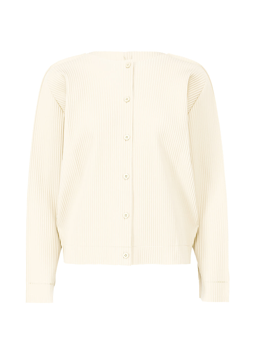 FINE KNIT PLEATS COLOR 2 CARDIGAN | The official ISSEY MIYAKE