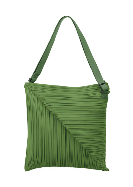 PLEATS PLEASE Issey Miyake Pleated Shoulder Hand Bag H7" Mint
