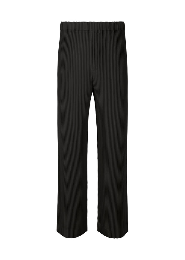 ISSEY MIYAKE 132 5. Bi-color Origami Pleats Half Wrap Pants (Trousers)  Black,Charcoal 3