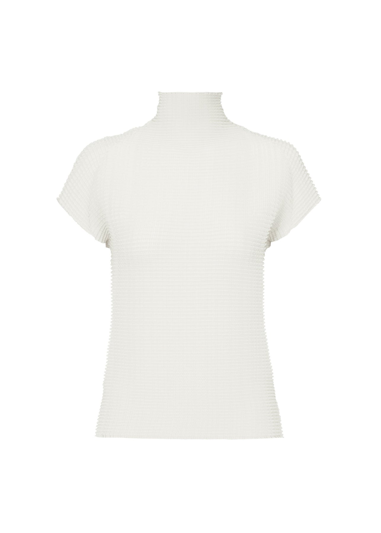 WOOLY PLEATS BK/WT-38 TOP | The official ISSEY MIYAKE ONLINE STORE 