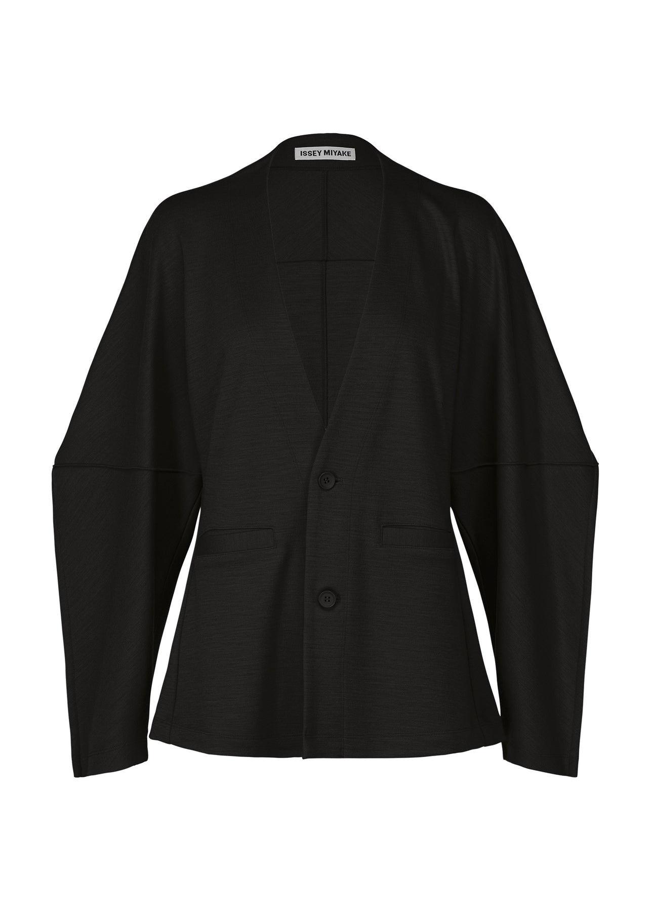 TUCKED WOOL JERSEY CARDIGAN | The official ISSEY MIYAKE ONLINE