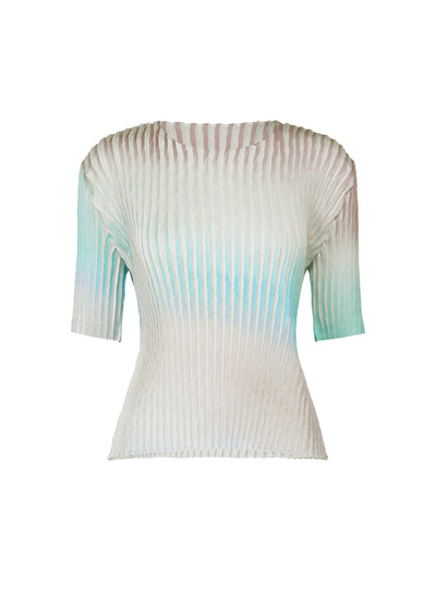 SUFFUSED PLEATS TOP