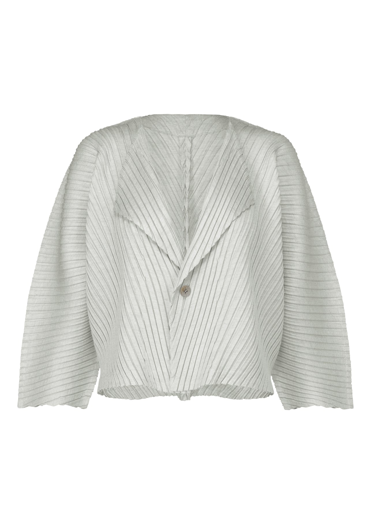 LINEN LIKE PLEATS CARDIGAN | The official ISSEY MIYAKE ONLINE 