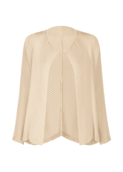 ORBICULAR PLEATS CARDIGAN