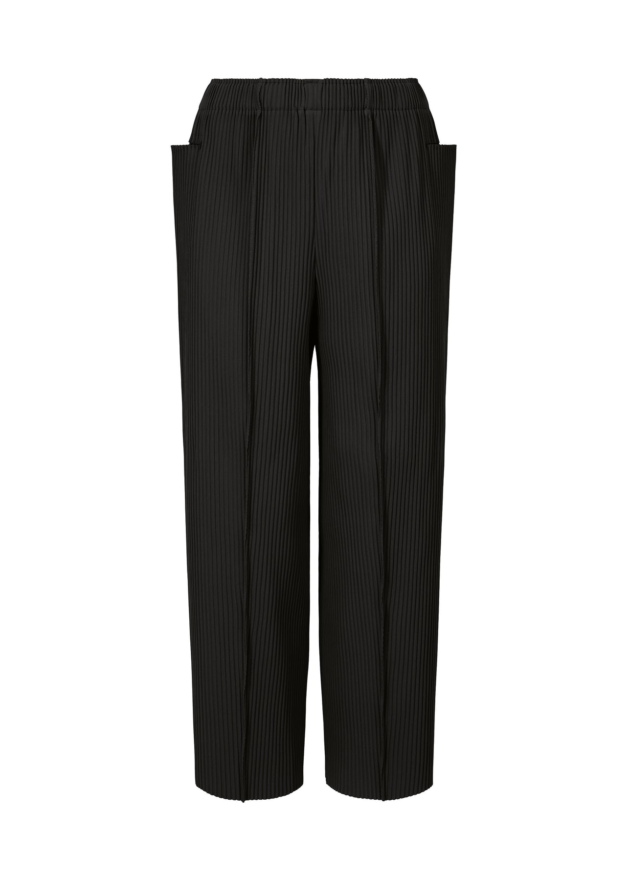 FINE KNIT PLEATS BOTTOM 3 PANTS | The official ISSEY MIYAKE ONLINE