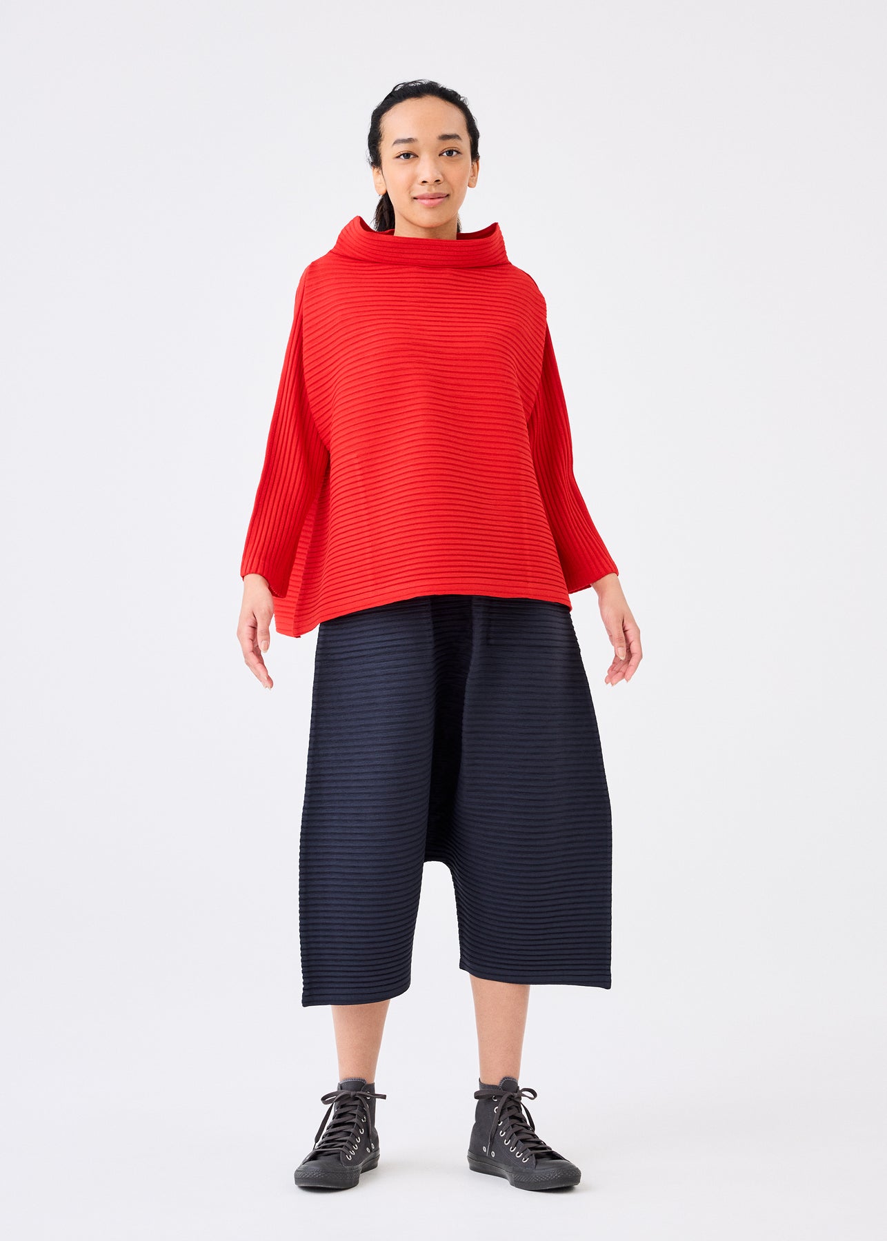 CORDUROY PLEATS PANTS | The official ISSEY MIYAKE ONLINE STORE ...