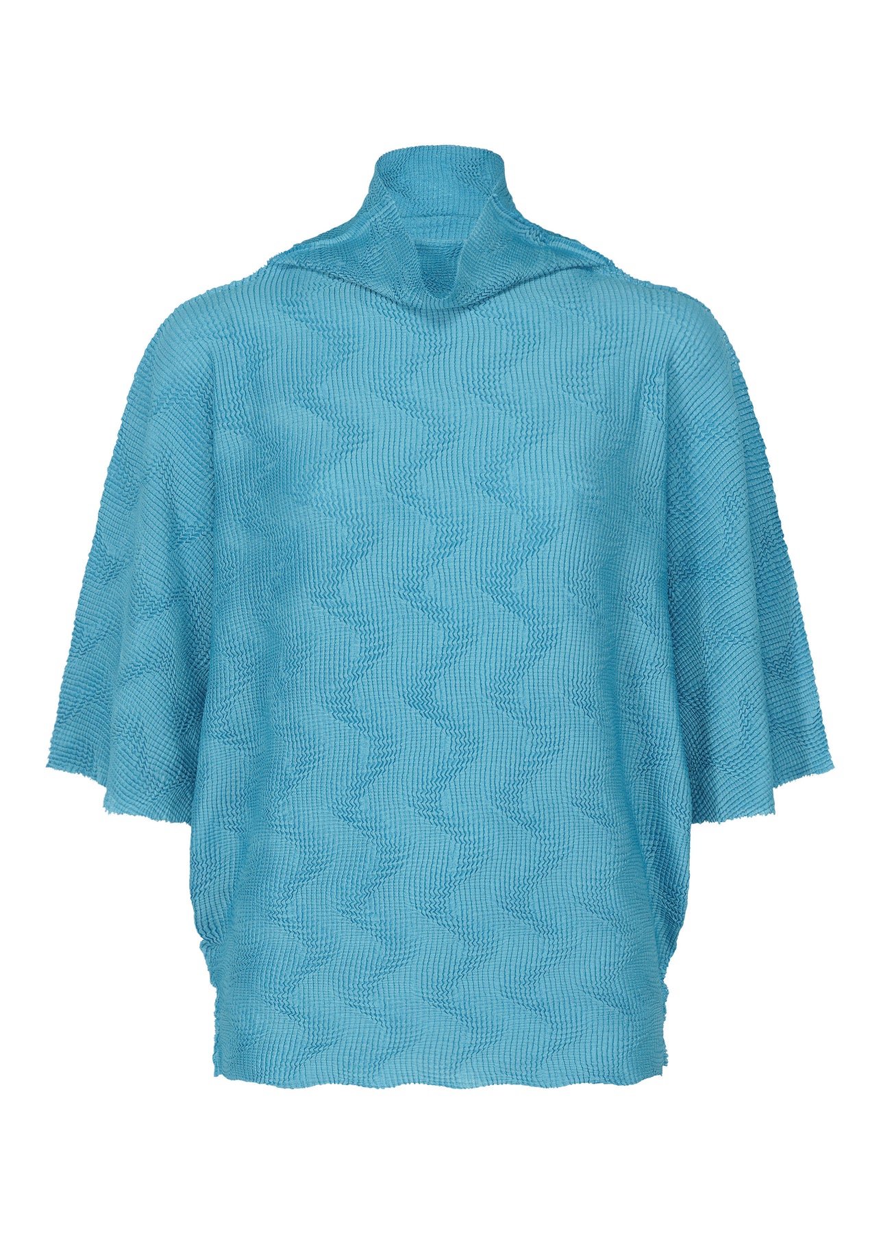 WAVE KNIT STRETCH PLEATS TOP | The official ISSEY MIYAKE ONLINE 