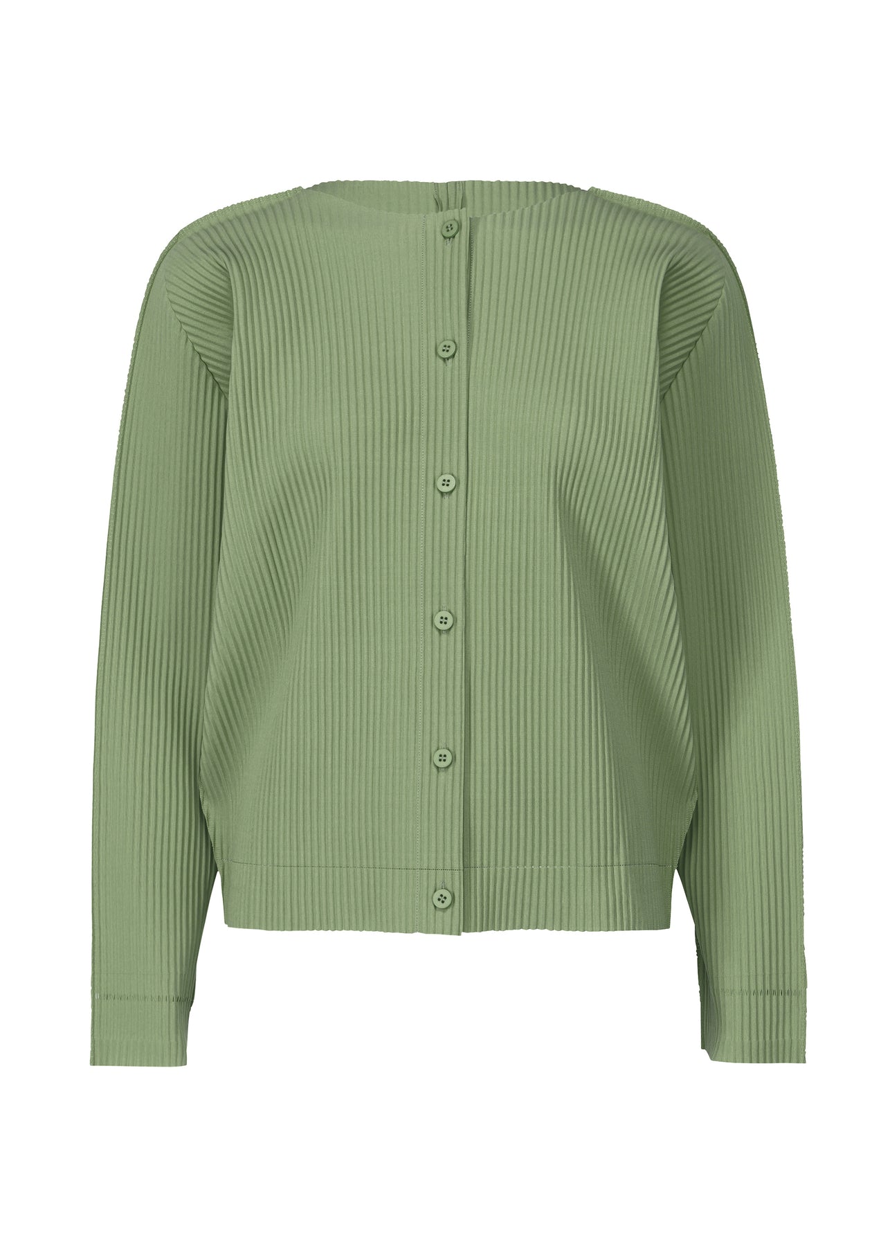 FINE KNIT PLEATS COLOR 2 CARDIGAN | The official ISSEY MIYAKE