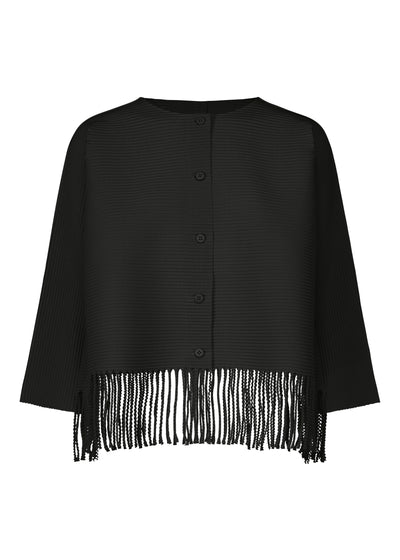 FRINGE PLEATS CARDIGAN