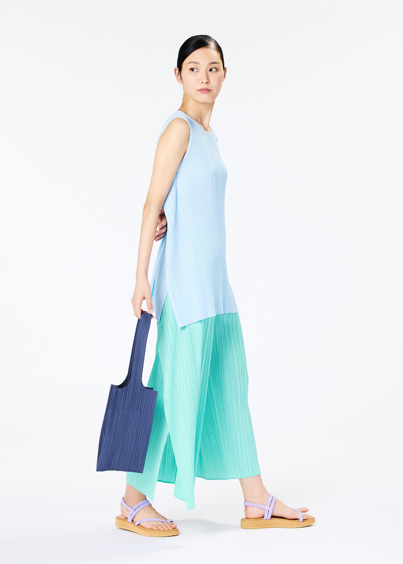 PLEATS PLEASE ISSEY MIYAKE - Daily pleated woven tote bag