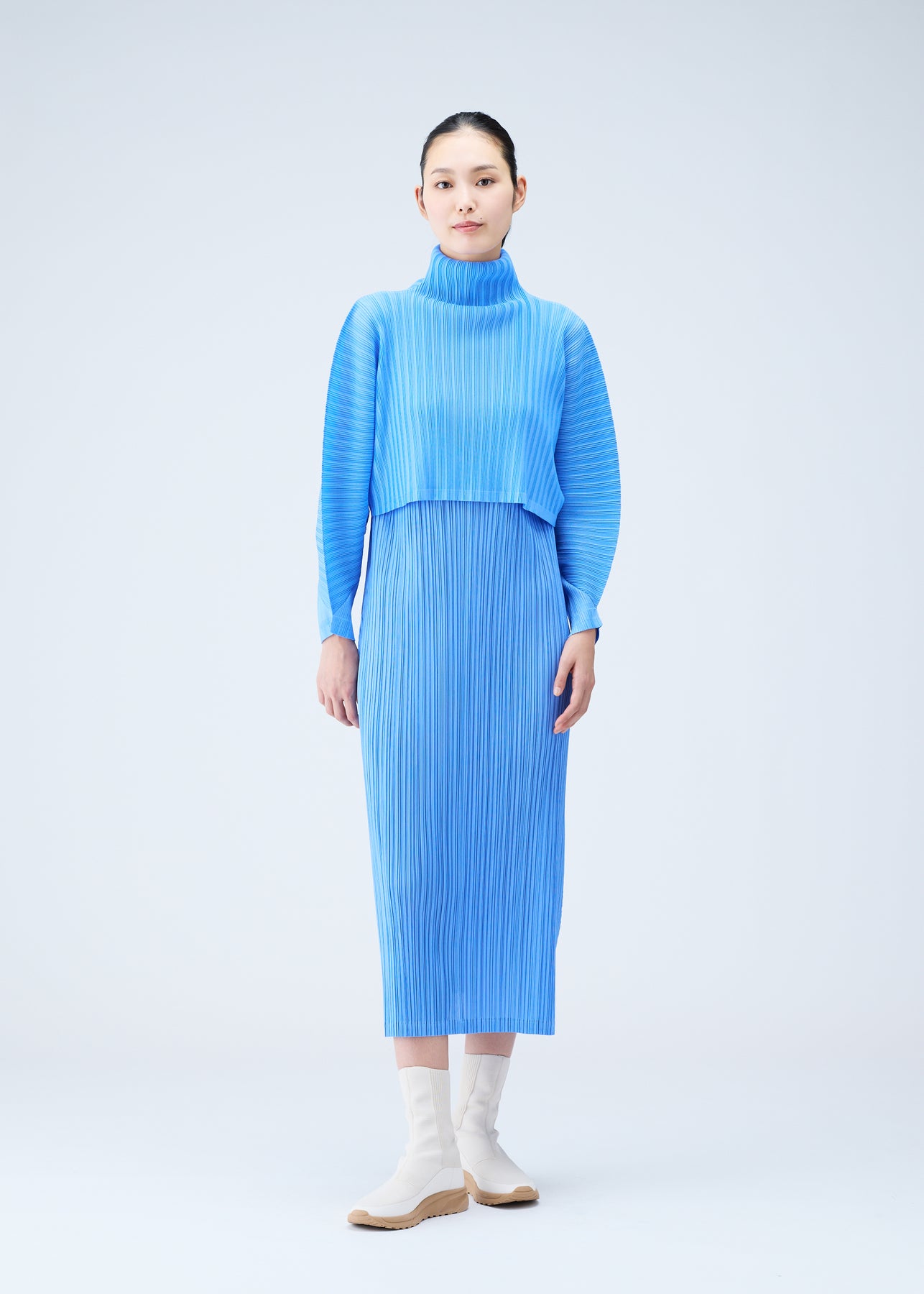 RIB PLEATS DECEMBER TOP | The official ISSEY MIYAKE ONLINE STORE