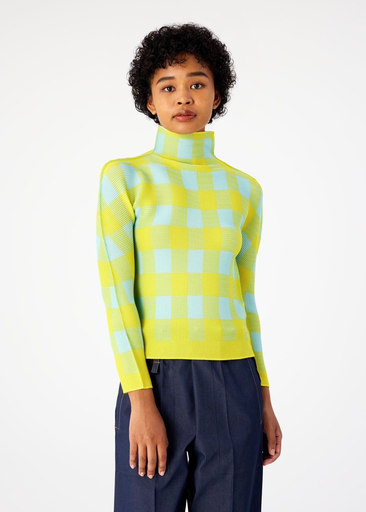 GINGHAM CHECK TOP | The official ISSEY MIYAKE ONLINE STORE | ISSEY