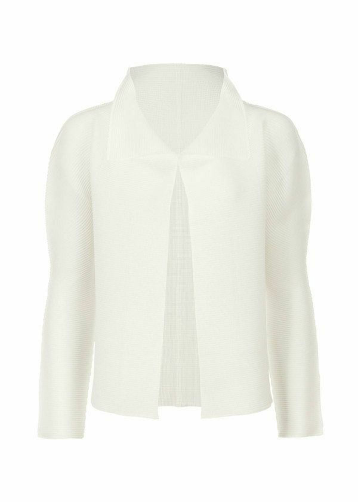 STRETCH PLEATS CARDIGAN | The official ISSEY MIYAKE ONLINE STORE
